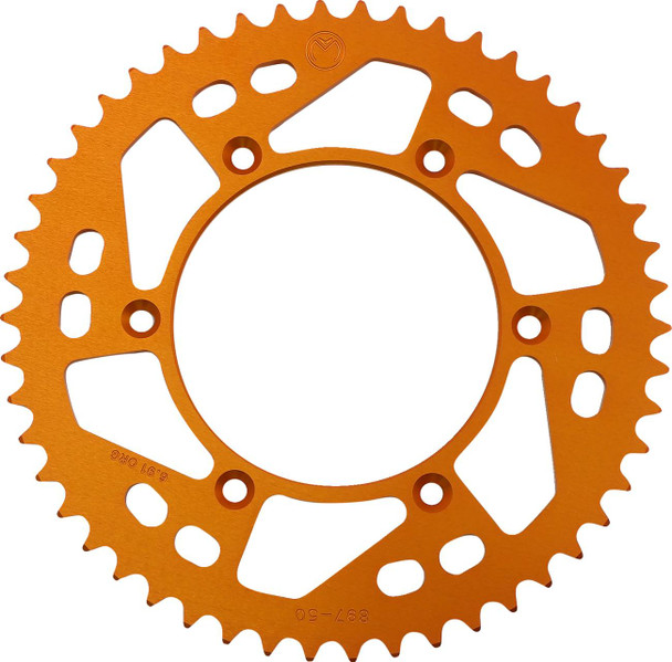 Moose Offroad - Rear Sprocket - Aluminum - 50 Tooth - Orange - Husaberg/Husqvarna/KTM