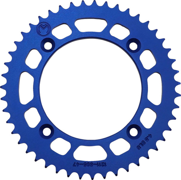 Moose Offroad - Rear Sprocket - Aluminum - 47 Tooth - Blue - Husqvarna/KTM