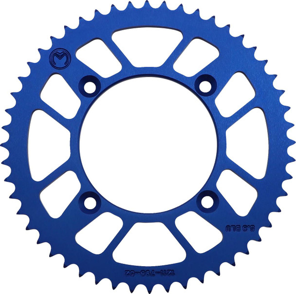 Moose Offroad - Rear Sprocket - Aluminum - 52 Tooth - Blue - Suzuki/Yamaha