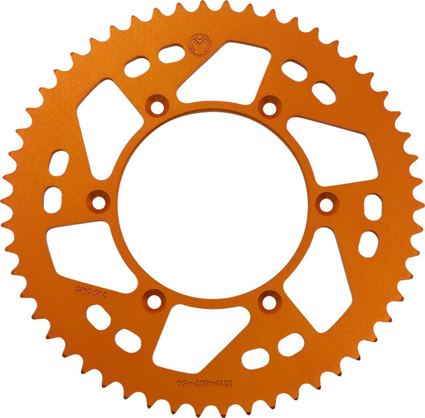 Moose Offroad - Rear Sprocket - Aluminum - 54 Tooth - Orange - Husaberg/Husqvarna/KTM