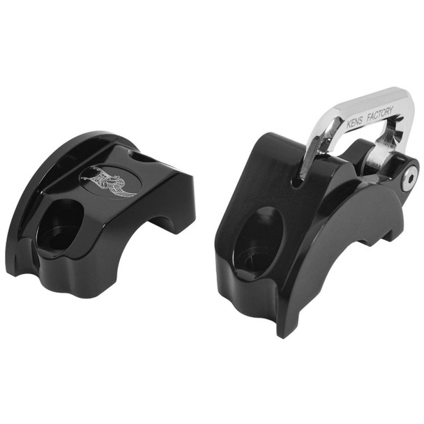 Ken's Factory - Black Next Level Lock and Perch Kit fits '84 & Up Big Twin Models