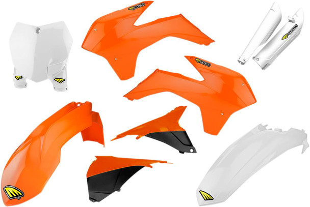 Cycra - 1CYC-9314-02 - Body Kit - Powerflow - Orange/White/Black - KTM