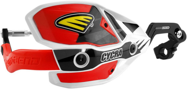 Cycra - 1CYC-7407-32X - 7/8" Ultra Probend™ CRM Wrap Around Handguards - White/Red