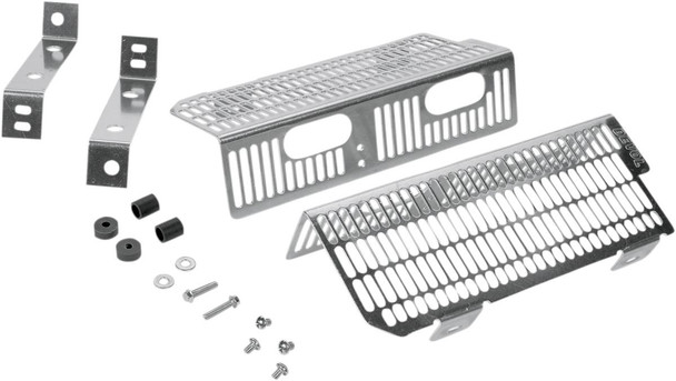 Devol - 0101-3101 - Radiator Guards - Brushed Aluminum - KTM