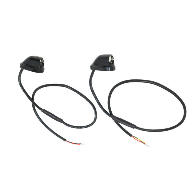 Combustion Industries - Micron Rear Turn Signals W/ Red Lens fits '99 & Up Dyna, Softail and Sportster Models