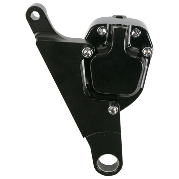 GMA - Smooth Black 2-Piston Front Brake B-Caliper fits '88-'06 Softail Springer Models (Exc. FXSTSB Models) (Single Disc)