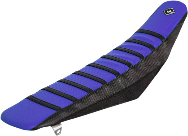 Flu Designs Inc. - 35506 - Pro Rib Seat Cover - Blue/Black - YZ '14-'22