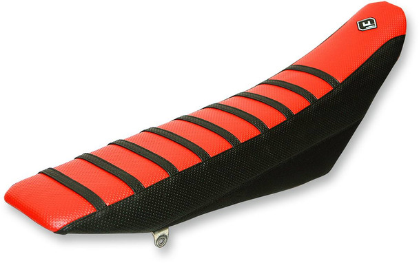 Flu Designs Inc. - 45500 - Pro Rib Seat Cover - Red/Black