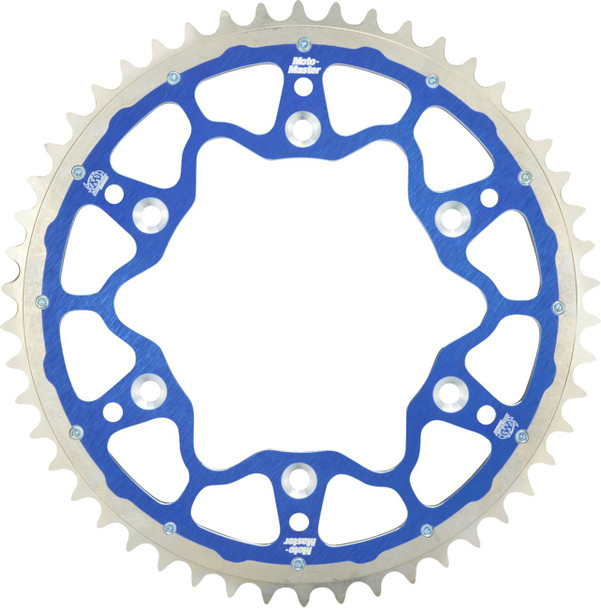 Moto-Master - 620073451 - Fusion Series Dual Ring Rear Sprocket - 51 Tooth - Blue