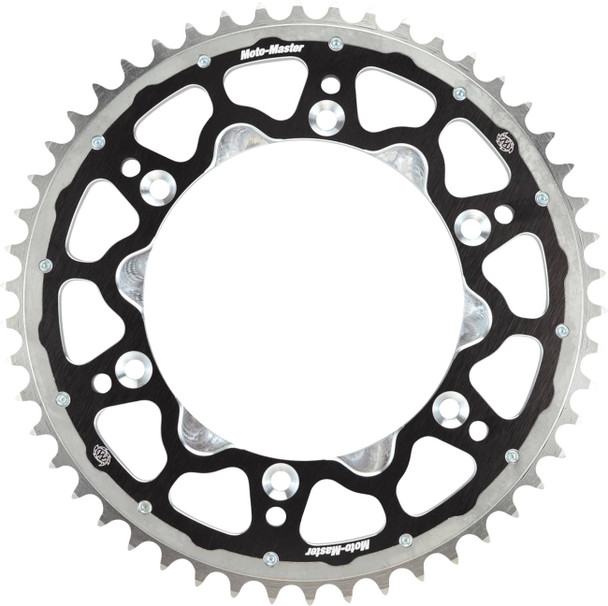 Moto-Master - 620183250 - Fusion Series Dual Ring Rear Sprocket - 50 Tooth - Black - MX 85
