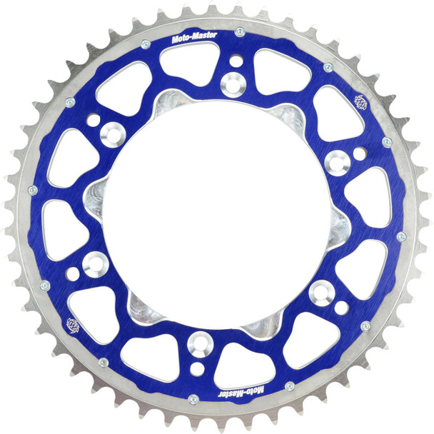 Moto-Master - 620123448 - Fusion Series Dual Ring Rear Sprocket - 48 Tooth - Blue