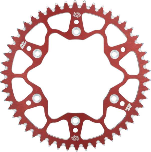 Moto-Master - 620032349 - 7075 Aluminum Rear Sprocket - 49 Tooth - Red - Honda