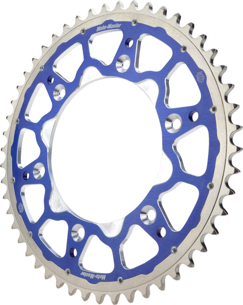 Moto-Master - 620183447 - Fusion Series Dual Ring Rear Sprocket - 47 Tooth - Blue - MX 85