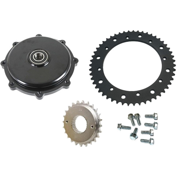 Hard Drive - Black Cush Drive Chain Conversion Kit fits '09-'16 FLH/FLT Models