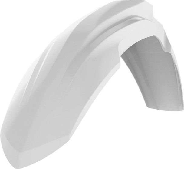Polisport - 8556300002 - Fender - Front - Restyle - White - CR 125R/250R