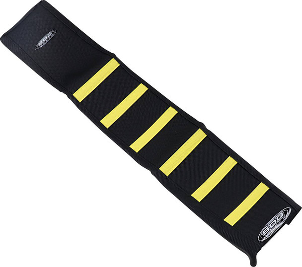 Sdg - 95942YK - 6-Ribbed Seat Cover - Yellow Ribs/Black Top/Black Sides