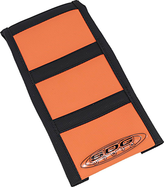 Sdg - 95940KOK - 6-Ribbed Seat Cover - Black Ribs/Orange Top/Black Sides