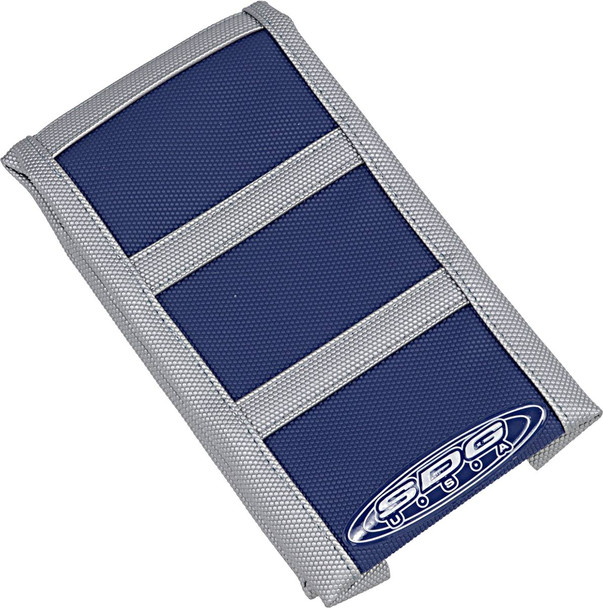 Sdg - 95942XDX - 6-Ribbed Seat Cover - Gray Ribs/Blue Top/Gray Sides