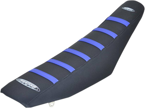 Sdg - 95938BK - 6-Ribbed Seat Cover - Blue Ribs/Black Top/Black Sides
