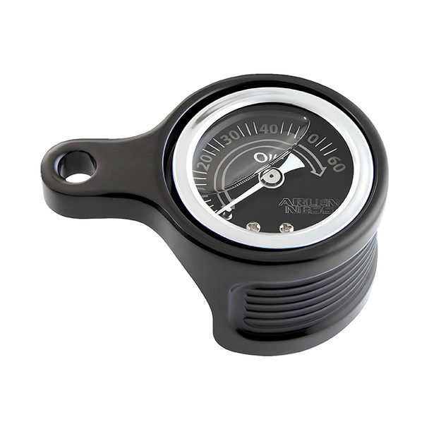 Arlen Ness - Oil Pressure Gauge Kit fits '17-'25 Touring (Except '23 FLHXSE/FLTRXSE), '17-'25 H-D FL Trike, '18-'24 Softail Models