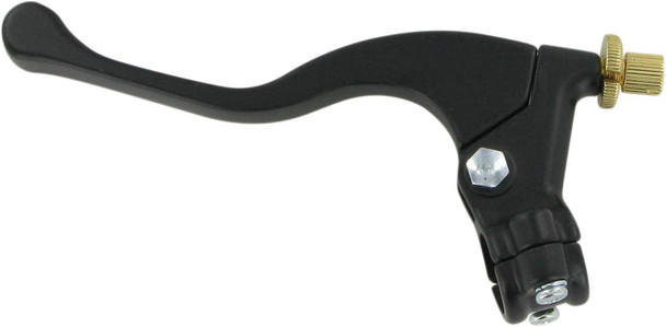 Parts Unlimited - Shorty Style Power Lever Assembly - Left Hand - Honda - Black