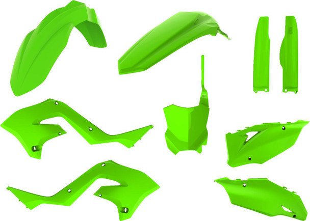Polisport - 90936 - Restyled Body Kit - Fluorescent Green - KX 125/250