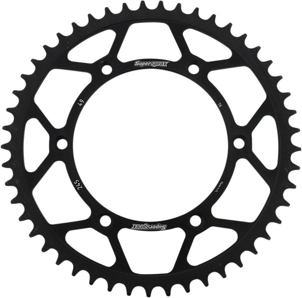 Supersprox - RFE-245-49-BLK - Steel Rear Sprocket - 49 Tooth