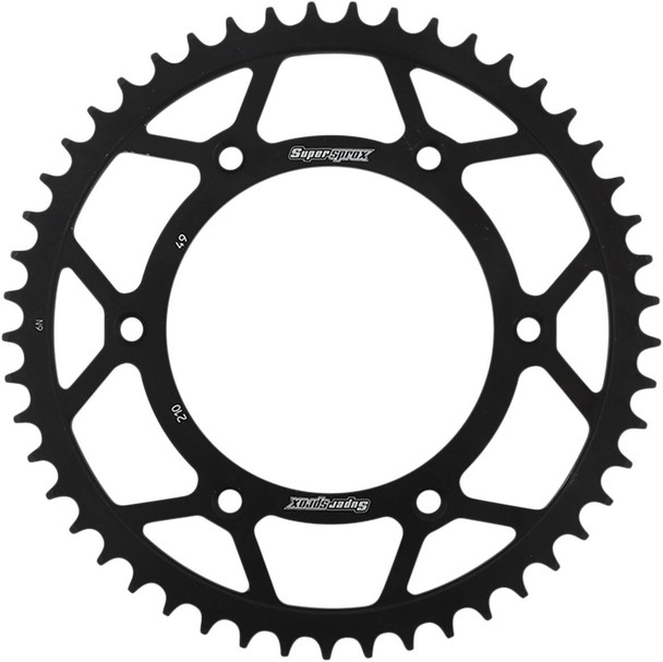 Supersprox - RFE-210-49-BLK - Steel Rear Sprocket - 49 Tooth