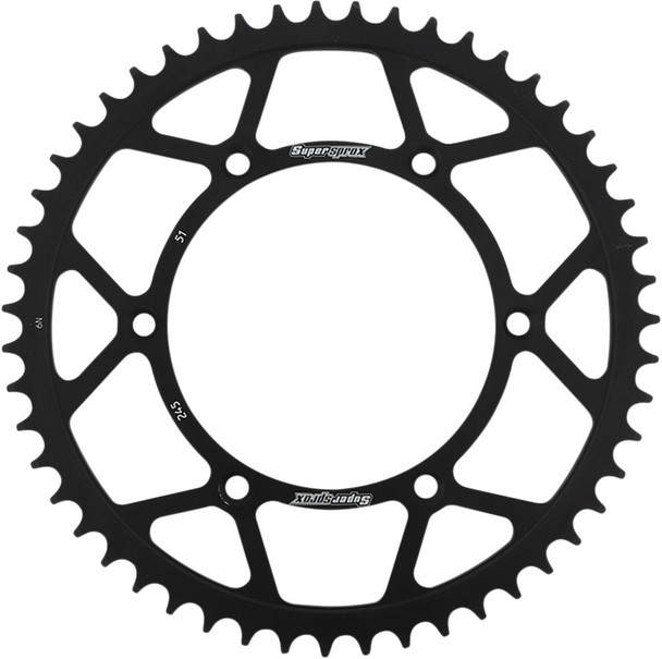 Supersprox - RFE-245-51-BLK - Steel Rear Sprocket - 51 Tooth