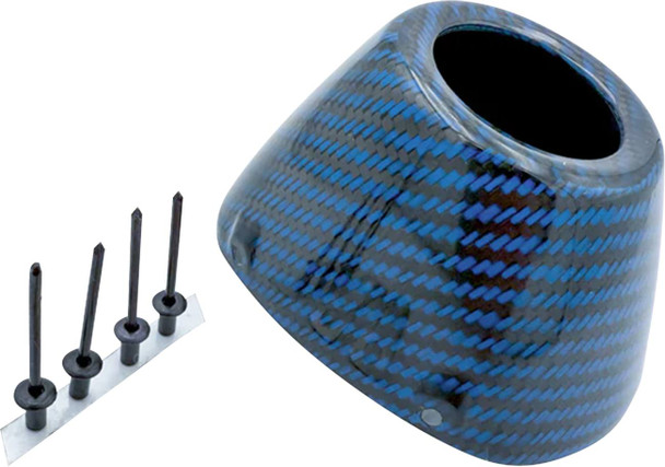 Fmf - 040694 - End Cap Replacement Kit - Carbon - RCT External - Blue