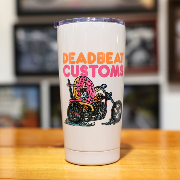 Deadbeat Customs - Jelly Donut Chopper Stainless Travel Mug