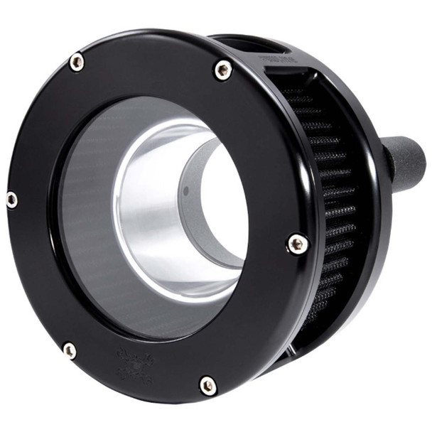 Feuling - Black/Black BA Series Air Cleaner Kit W/ Clear Cover fits '17-'25 Harley M8 Touring, (Except '23 FLHXSE/FLTRXSE), '17-'25 H-D FL Trike, '18-'24 M8 Softail Models