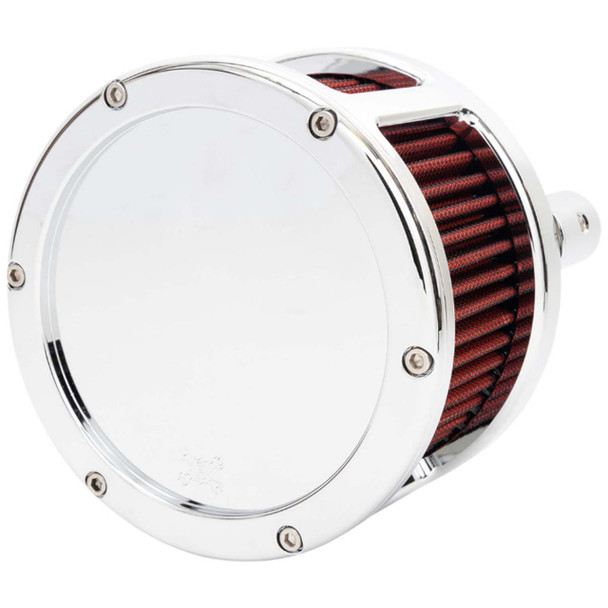 Feuling - Chrome/Red BA Race Series Air Cleaner Kit fits '17-'25 Harley M8 Touring (Except '23 FLHXSE/​FLTRXSE), '17-'25 H-D FL Trike, '18 & Up M8 Softail Models
