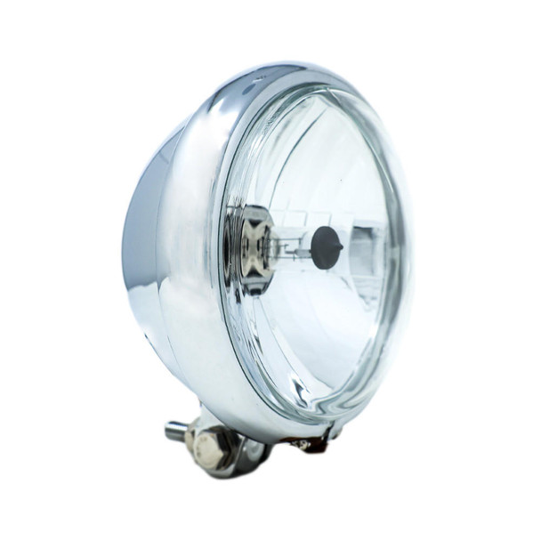  Motorcycle Supply Co. - Chrome 5-¾" Headlight - Clear Lens 