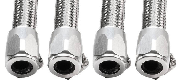 Jagg - 22-JHF06-SI-4 - Hose Finisher 3/8" Silver Anodized 4Pk