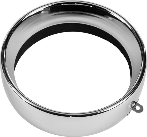 Harddrive - 38-046 - Frenched Headlight Trim Ring Chrome 5-3/4 Tab Style