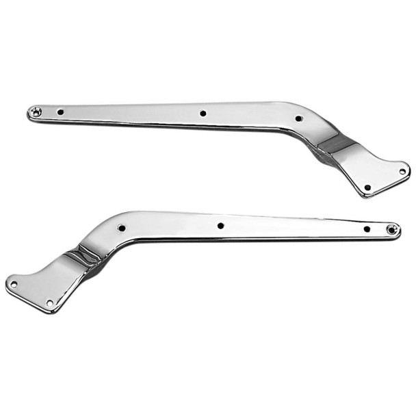  Drag Specialties - Chrome 4-Hole Rear Fender Struts fits '86-'99 Harley FXST/FLST Models w/o Turnsignals Repl. OEM #59964-03 & 59969-86 