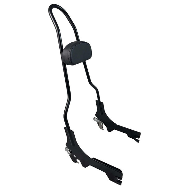MotherWell - Matte Black 23" Quick Release Sissy Bar W/ Pad - fits '18 & Up Deluxe, Heritage Classic, Slim, Standard, Street Bob