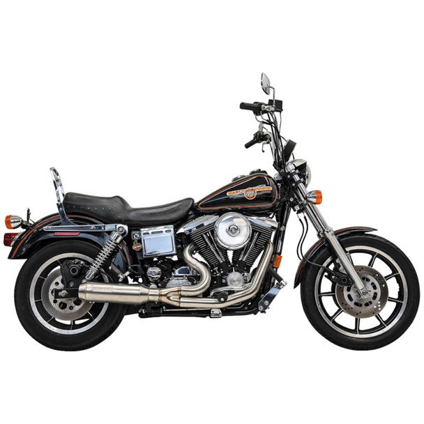Bassani - Stainless Steel Superbike 2-Into-1 Ripper Exhaust System fits '91-'05 Dyna Models