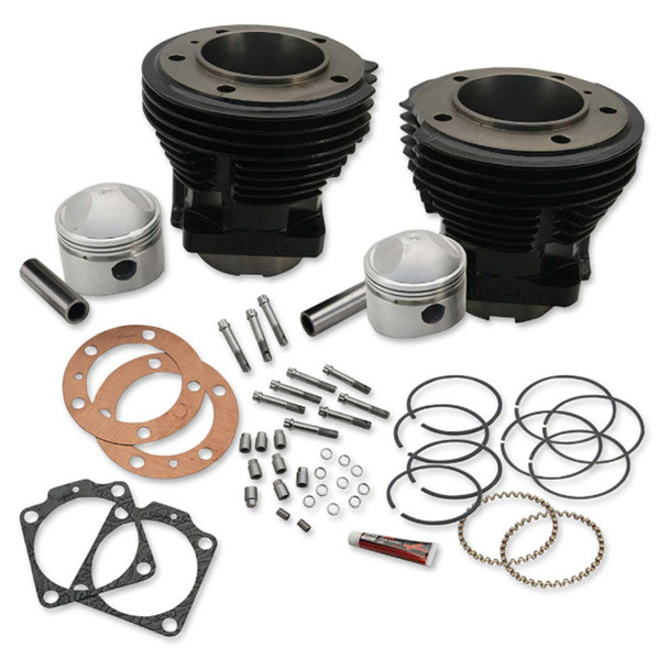 S&S Cycle - Stock Bore Cylinder and Stroker Piston Kit fits '66-'84 Shovelhead Engines