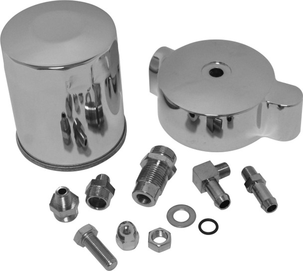 Harddrive - 14-059 - Spin On Oil Filter Kit Chrome