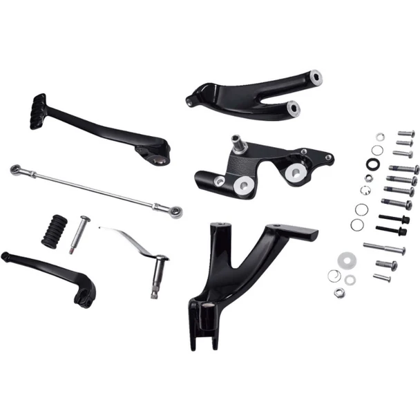 Drag Specialties - Black Forward Control Kit Black fits '18-'25 M8 Softail Models (OEM #507000-60)