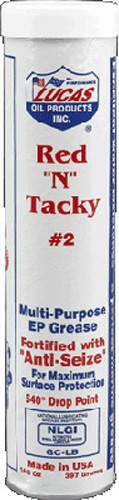 Lucas - 10005-30 - Red 'N' Tacky #2 Grease Cart. 14.5 Oz (30/Case Sold Ea)