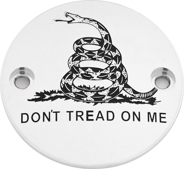 Custom Engraving - PATR08-63 - M8 Timer Cover Don'T Tread Chrome