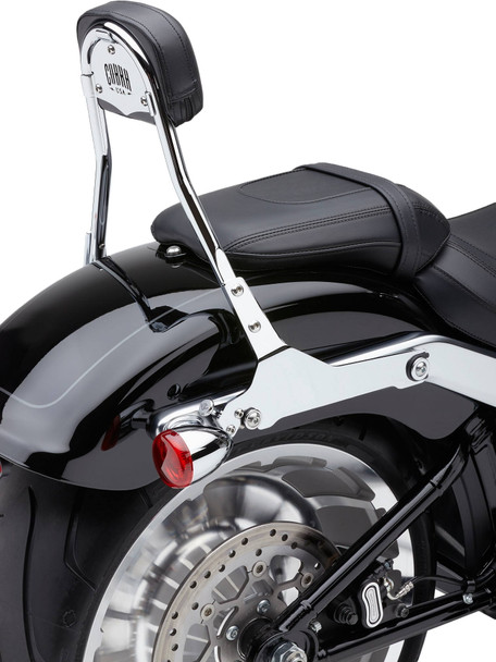 Cobra - 602-2007 - Detachable Backrest Round Chrome Flfb/S Fxbr/S 18-22