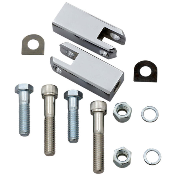 Drag Specialties - Chrome Passenger Footpeg Mount Kit fits '86-'03 XL Models (Repl. OEM #50610-86T)