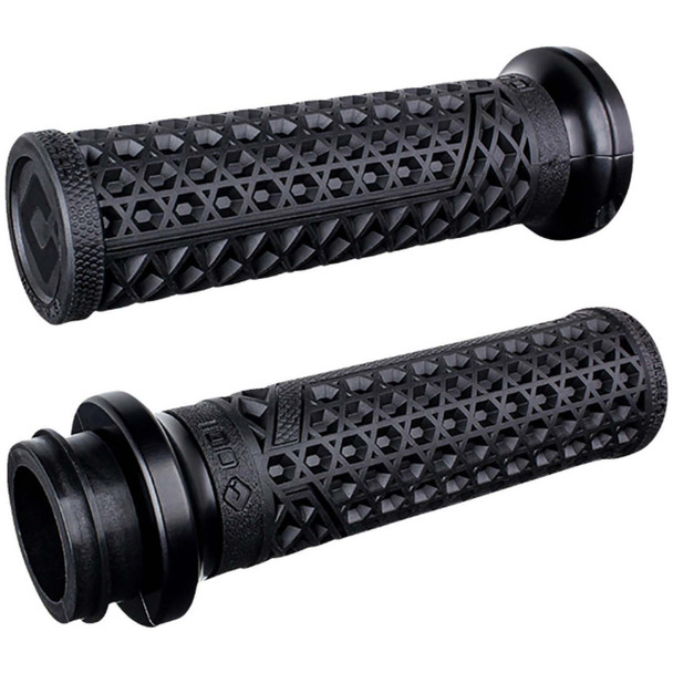 ODI - Vans Lock-On Harley Grips fits '08-'23 Touring (Except '23 FLHXSE/​FLTRXSE), '09-'23 H-D FL Trike, '16-'23 Softail, '13-'15 FXSBSE, '14-'15 FLSTNSE, '11-'12 FLSTSE, '16-'17 FXDLS, '20-'23 ELW Models