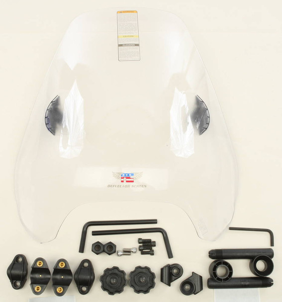 National Cycle - N25042 - Deflector Screen 1" Clear Quickset