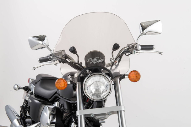 Slipstreamer - SS-10CHR-T-1.25" - Ss-10 Viper W/S Smoke W/Chrome Hardware 1 1/4"