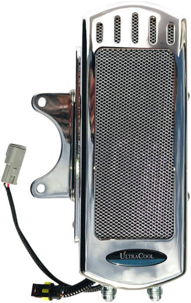 Ultracool - SMT8-1C - Side Mount Oil Cooler M8 Touring `17-23 Chrome